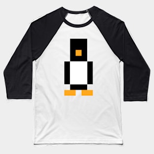 Pixel Penguin Baseball T-Shirt